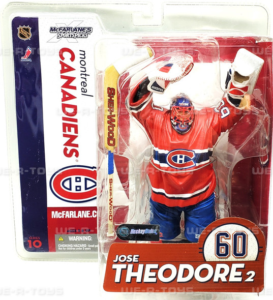 NHL Jose Theodore Action Figure Montreal Canadiens #60 McFarlane 2005 NEW