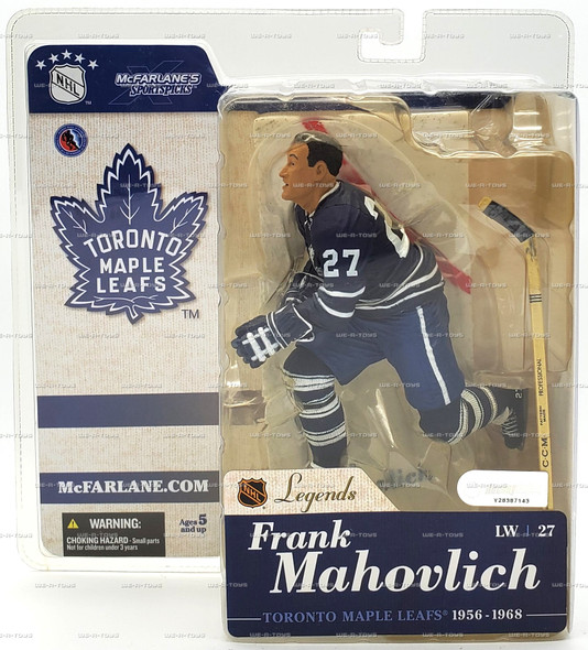 NHL Legends Series 1 Frank Mahovlich Action Figure Toronto Maple Leafs #27