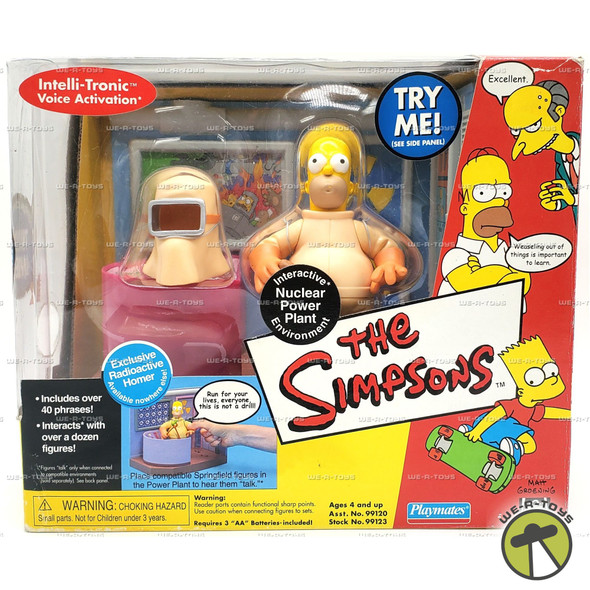 The Simpsons Interactive Nuclear Power Plant Environment With Homer Figure