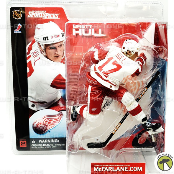 NHL Series 2 Brett Hull Action Figure Detroit Red Wings #17 McFarlane NEW