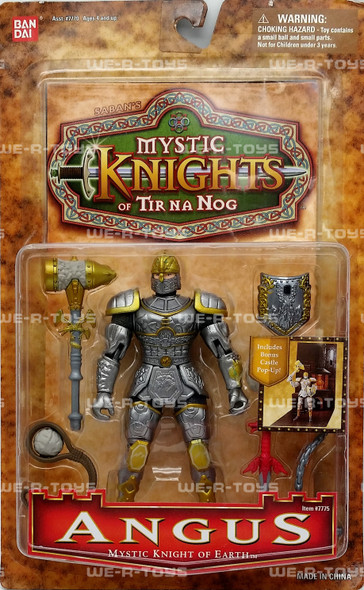 Saban's Mystic Knights of Tir Na Nog Angus of Earth Figure Ban Dai 1998 NEW