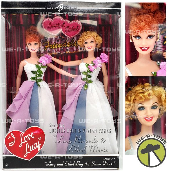 Barbie Doll Lucy and Ethel Buy the Same Dress Dolls Episode 69 #K8670 Mattel NEW