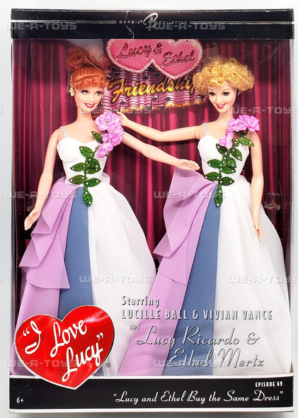 Barbie Doll Lucy and Ethel Buy the Same Dress Dolls Episode 69 #K8670 Mattel NEW