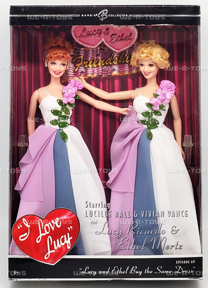 Barbie Doll Lucy and Ethel Buy the Same Dress Dolls Episode 69 #K8670 Mattel NEW
