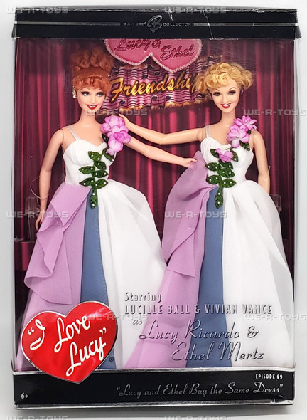 Barbie Doll Lucy and Ethel Buy the Same Dress Dolls Episode 69 #K8670 Mattel NEW
