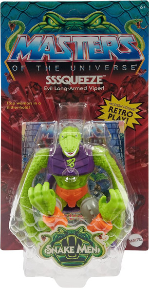 MOTU Origins Sssqueeze Figure with Articulation & Mini Comic Book, 5.5"