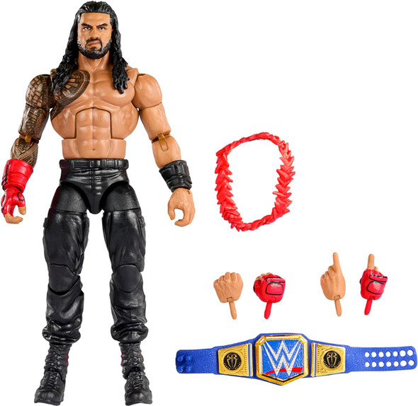 WWE Roman Reigns Elite Collection Action Figure with Accessories 6" Mattel