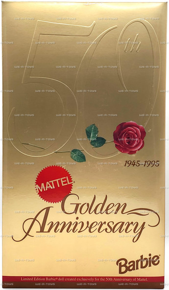 Golden Anniversary Porcelain Barbie Doll 50th Anniversary Mattel 1995