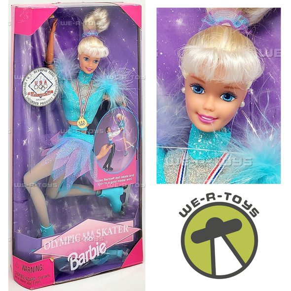 Barbie Olympic USA Skater 1997 Mattel No. 18501 NRFB