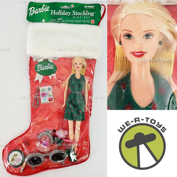Barbie Target Special Edition Holiday Stocking Gift Set Mattel 2003 #B8290 NRFB