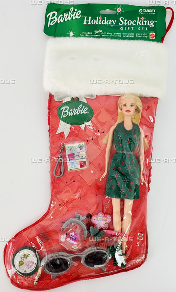Barbie Target Special Edition Holiday Stocking Gift Set Mattel 2003 #B8290 NRFB
