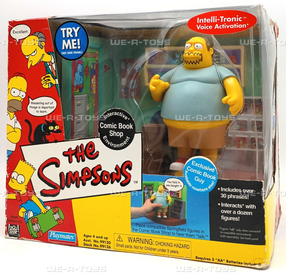 The Simpson's The Comic Book Shop Interactive Environment 1990 Mattel No. 99126