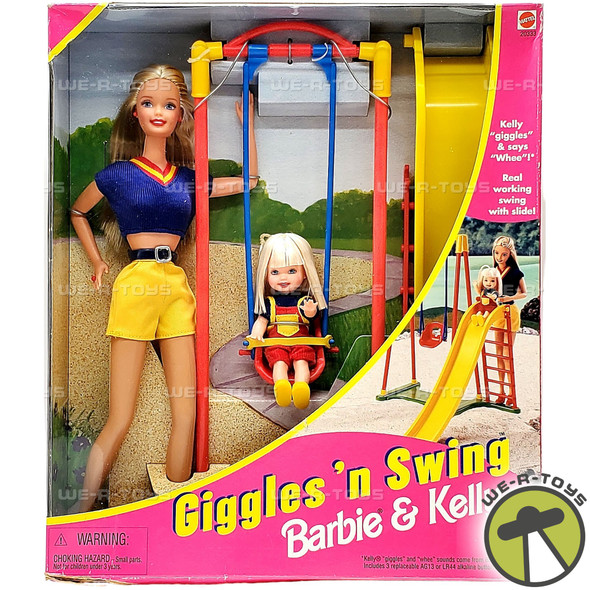 Barbie & Kelly Giggles 'n Swing Set 1998 Mattel 20333