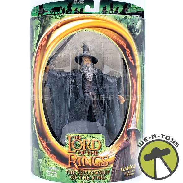 Lord of the Rings Saruman with Magic Floating Palantir 2001 Toy