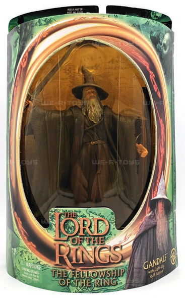The Lord of the Rings Gandalf with Light-Up Staff Action Figure 2001 Toy Biz