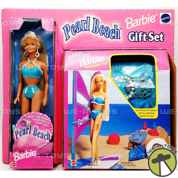 Barbie Pearl Beach Doll & Windsurfin' Fun Gift Set 1997 Mattel 18576 / 67705 NEW