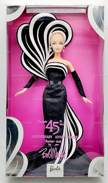 45th Anniversary Barbie Doll Bob Mackie Collector Edition 2003 Mattel B3452
