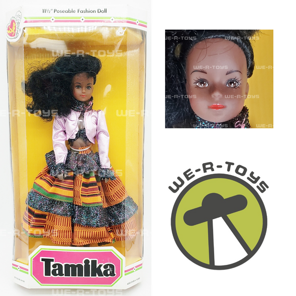 Tamika 11.5" African American Fashion Doll in Skirt 1995 Lovee Doll 91156 NRFB