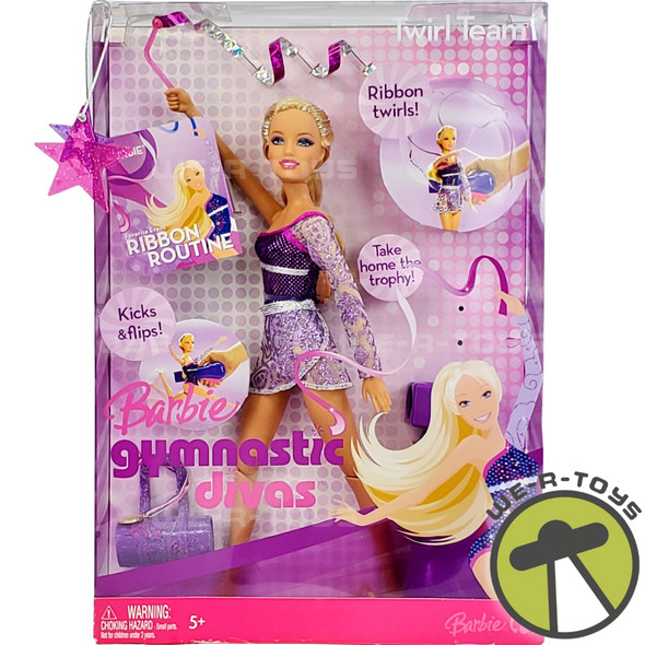 Barbie Gymnastic Divas Twirl Team Doll 2007 Mattel L2930 NRFB