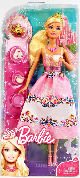 Barbie Tea Time Princess Doll with Tea Set and Cupcakes 2010 Mattel T7369 NRFB