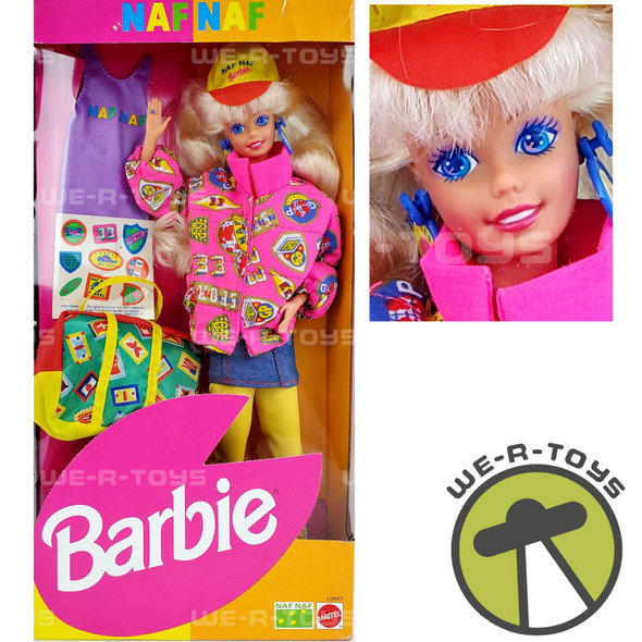 Barbie Naf Naf Travel Doll With Stickers 1993 Mattel No 10997 NRFB