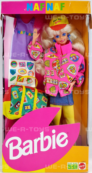 Barbie Naf Naf Travel Doll With Stickers 1993 Mattel No 10997 NRFB