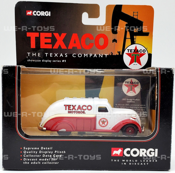 Texaco 1937 Dodge Airflow Tanker Corgi Die Cast Vehicle Display Series 2001 NRFB