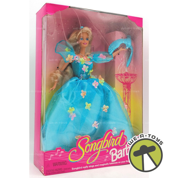 Songbird Barbie Doll with Singing Songbird In Blue Fashion 1995 Mattel 14320