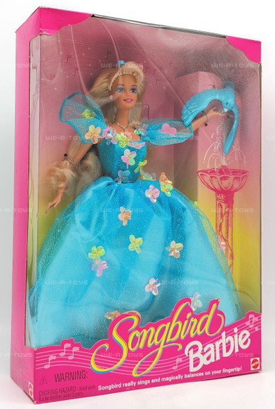 Songbird Barbie Doll with Singing Songbird In Blue Fashion 1995 Mattel 14320
