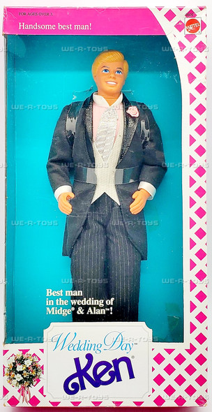 Wedding Day Ken Best Man Barbie Doll 1990 Mattel 9609