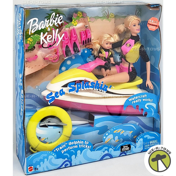 Barbie & Kelly Sea Splashin' Doll Playset 2003 Mattel #B2770 NRFB