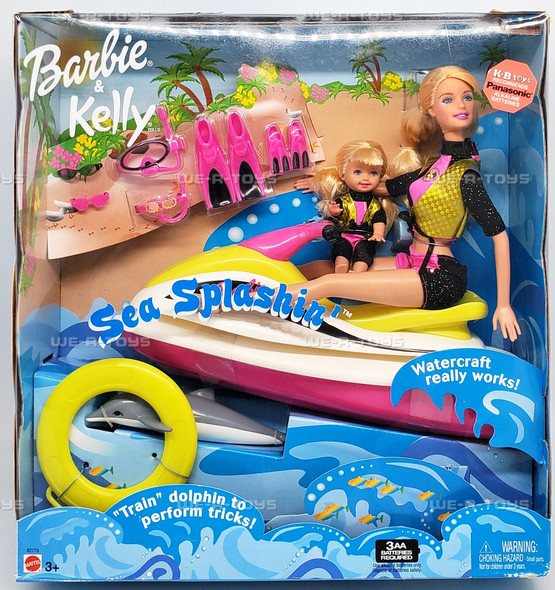 Barbie & Kelly Sea Splashin' Doll Playset 2003 Mattel #B2770 NRFB