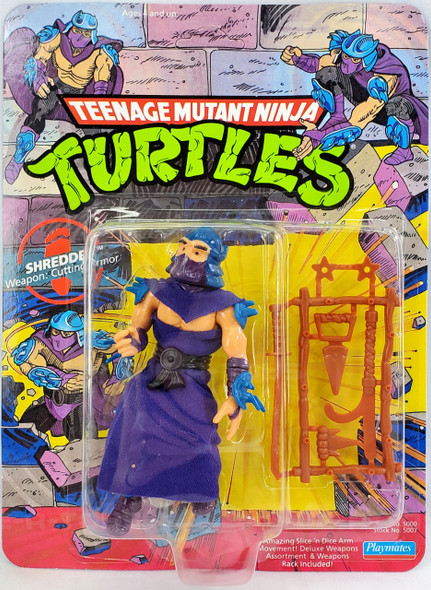 Teenage Mutant Ninja Turtles TMNT Teenage Mutant Ninja Turtles Shredder 5" Figure 1990 Playmates 5007 NRFB 