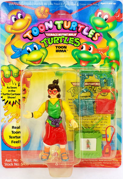 Teenage Mutant Ninja Turtles TMNT Teenage Mutant Ninja Turtles Toon Turtles Toon Irma 5" Figure Unpunched NEW 