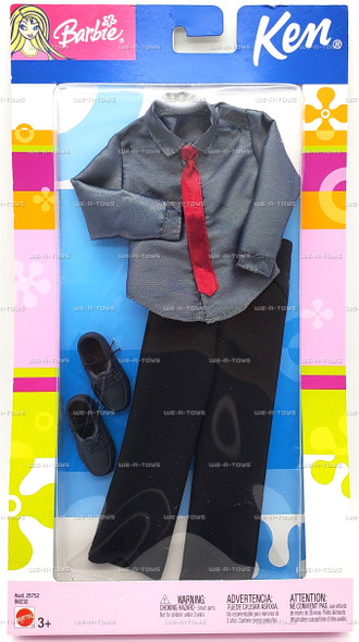 Barbie Ken Fashions Grey with Red Tie Formal Wear 2003 Mattel #25752