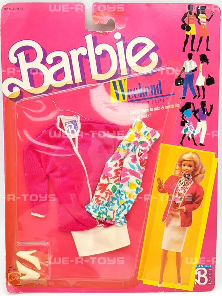 Barbie Weekend Collection Fashion Outfit Top, Skirt, Shoes, Coat 1988 NRFP