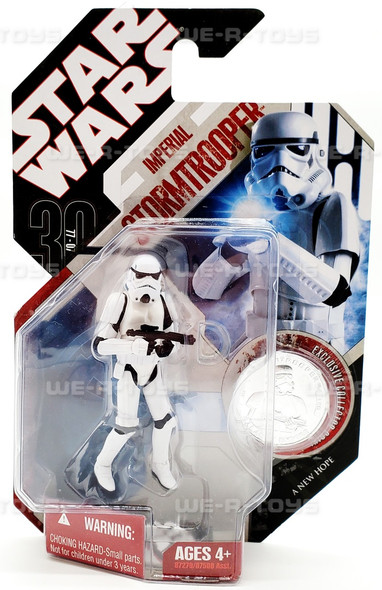 Star Wars 30th Anniversary Imperial Stormtrooper Action Figure with Coin 2007