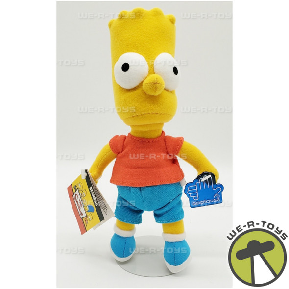  The Simpsons 9" Bart Beanbag 2007 Applause #38228 NEW 