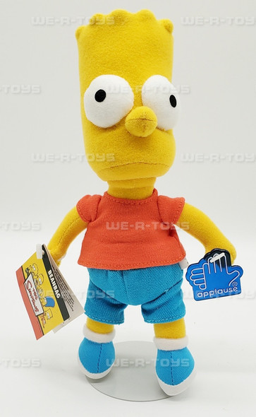  The Simpsons 9" Bart Beanbag 2007 Applause #38228 NEW 