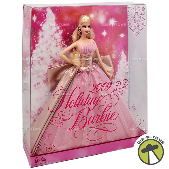 2009 Holiday Barbie Doll 50th Anniversary Collector Blonde 2008 Mattel #N6556