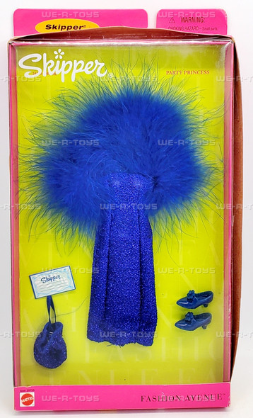 Barbie Fashion Avenue Skipper Styles Dress Feather Trim 1999 Mattel 24303 NRFB