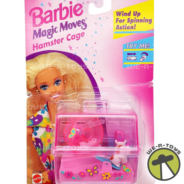 Barbie Magic Moves Hamster Wind Up Moving Hamster Cage Mattel 1995 NRFP
