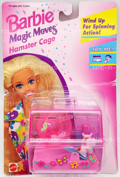 Barbie Magic Moves Hamster Wind Up Moving Hamster Cage Mattel 1995 NRFP