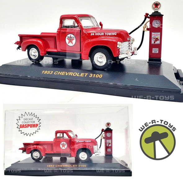 Road Champs Classic Scenes Texaco 1953 Chevrolet Pick-up and Gas Pump 1/43 USED