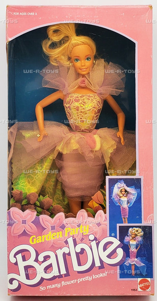 Barbie Garden Party Purple Change-around Skirt Doll 1988 Mattel 1953 NRFB
