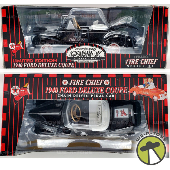 Texaco Fire Chief Limited Edition 1940 Ford Deluxe Coupe Pedal Car Bank NRFB