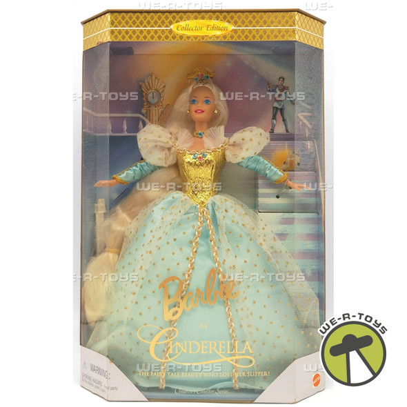Cinderella Barbie Doll Collector Edition 1994 Mattel #16900 Blonde In Blue Gown