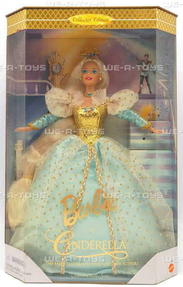 Cinderella Barbie Doll Collector Edition 1994 Mattel #16900 Blonde In Blue Gown