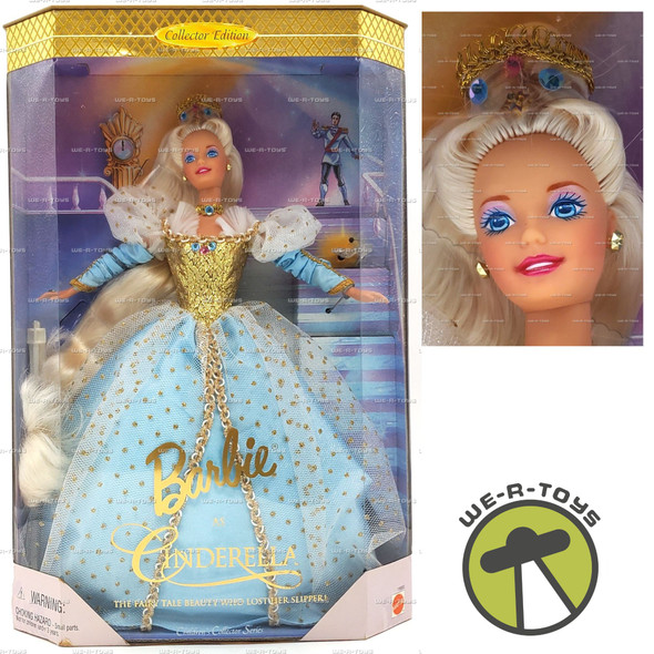Cinderella Barbie Doll Collector Edition 1994 Mattel #16900 Blonde In Blue Gown