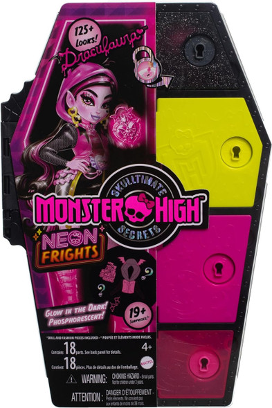 Monster High ​Monster High Draculaura Doll Skulltimate Secrets: Neon Frights Dress-Up Locker 